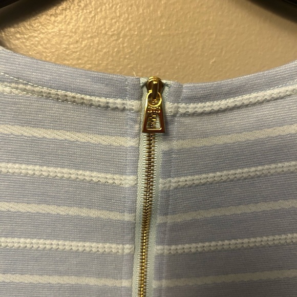 Sail to Sable dress - light blue/white stripe long sleeve casual lightweight - Picture 8 of 10